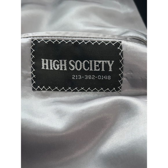 Anglia of England 100% Wool Pinstriped Suit Jacket & Pants | Size 45R | Black - Picture 10 of 16